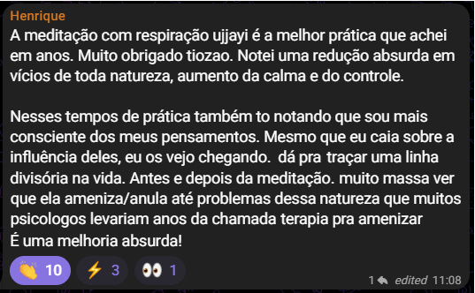 Depoimento de aluno satisfeito